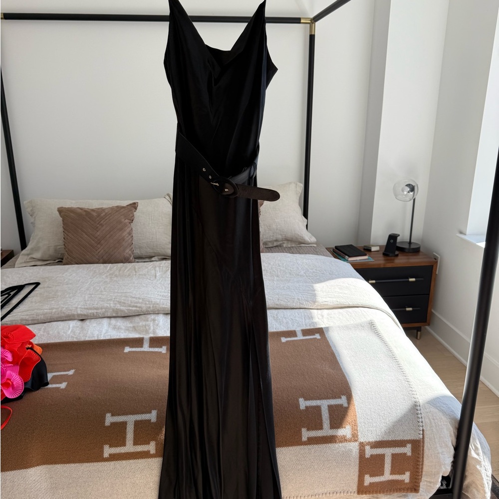 NICHOLAS Black Sleeveless Midi/Maxi Gown